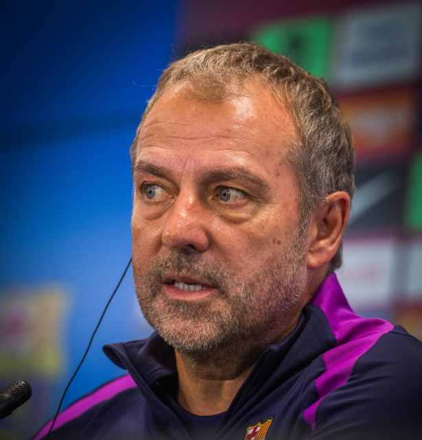 Hansi Flick, durante una rueda de prensa | Foto: FC Barcelona