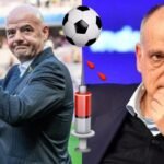 Gianni Infantino y Javier Tebas