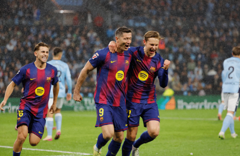 Lewandoski tras su hat trick | Foto de EFE