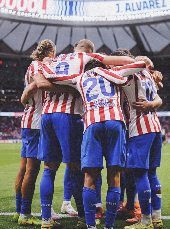 Celebración segundo gol Atlético de Madrid. Foto de Atlético de Madrid.