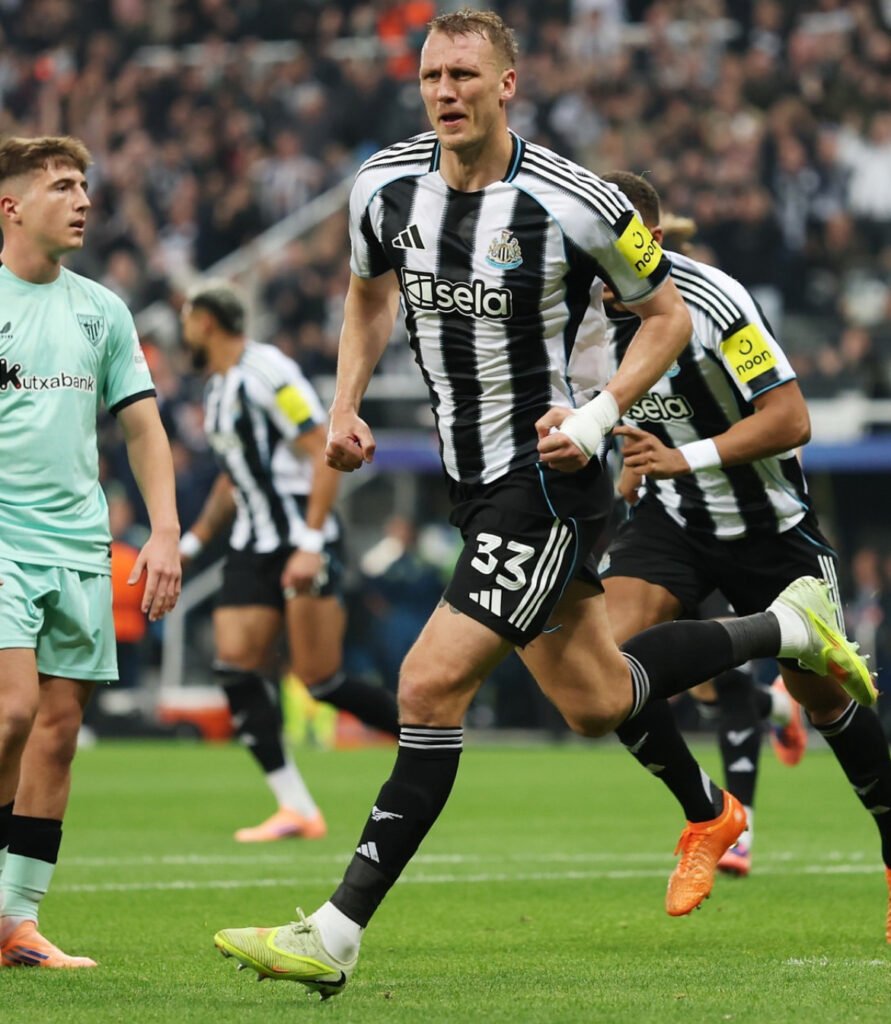 Foto de Dan Burn celebrando el gol.
Foto Newcastle Fc.