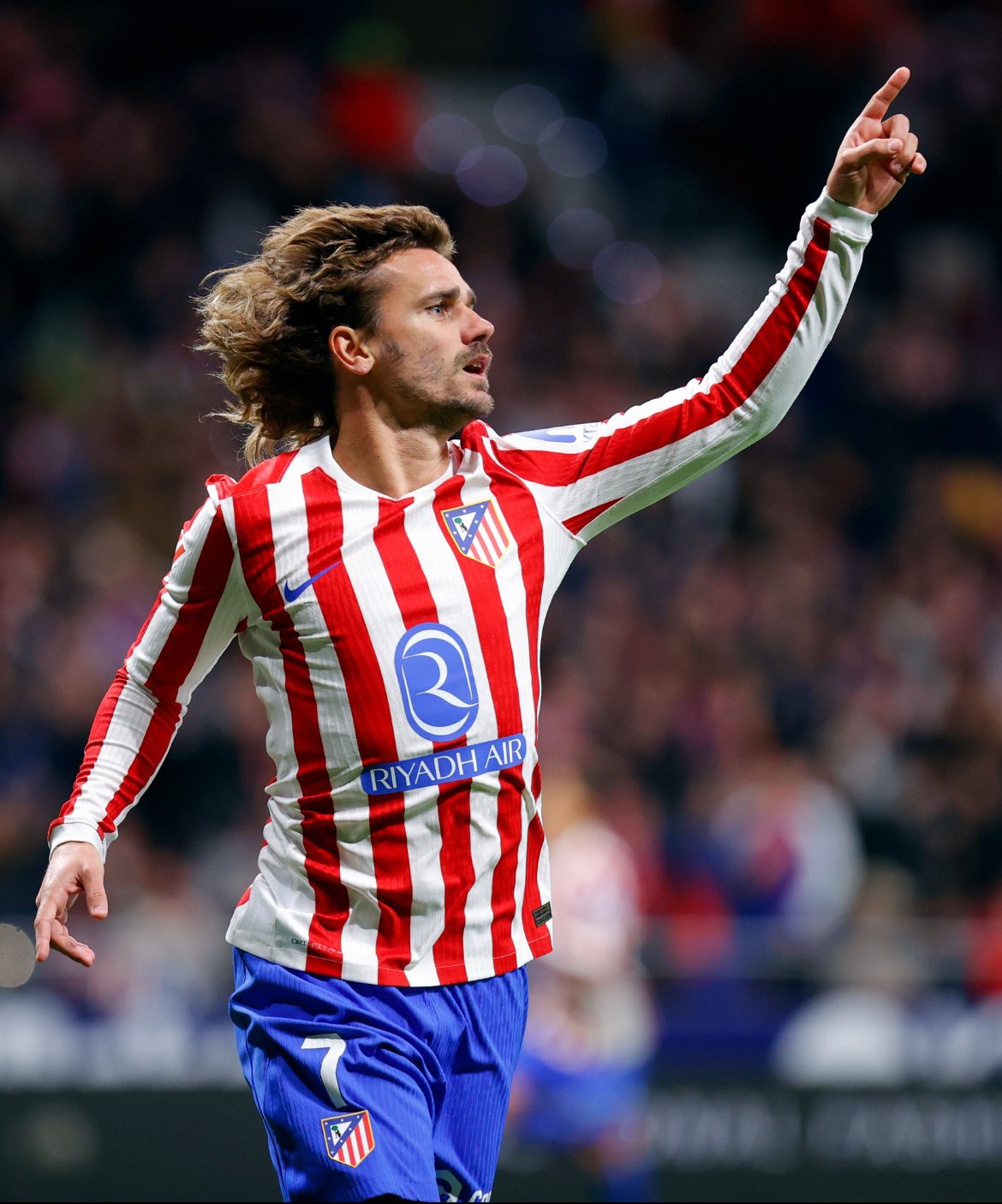Griezmann celebrando el primer gol. Foto de Atlético de Madrid.