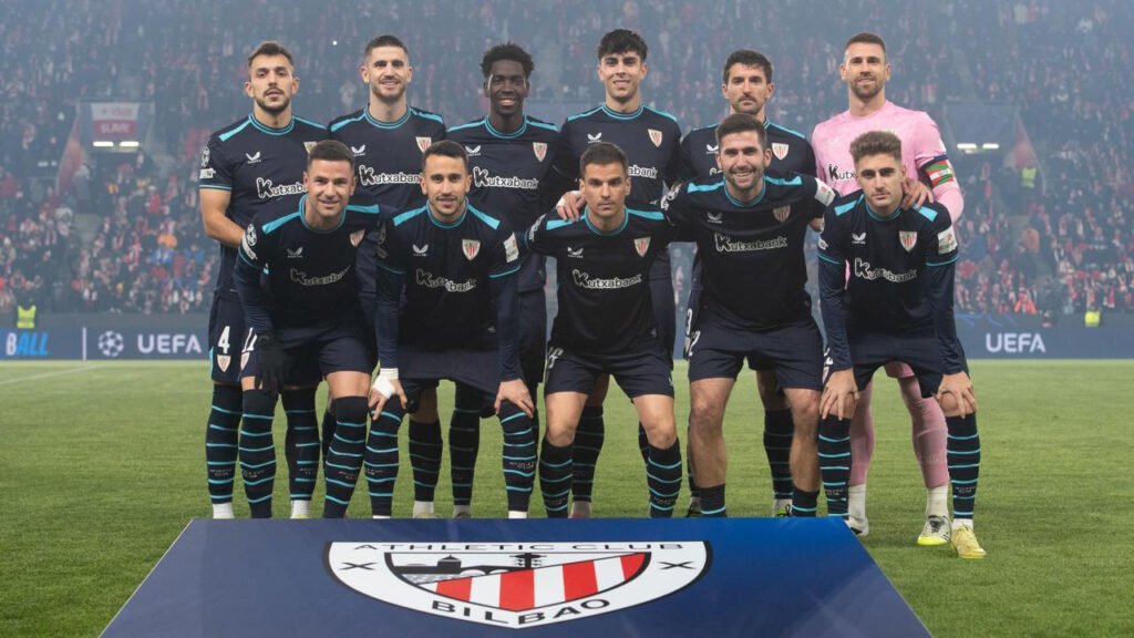 El XI titular del Athletic en Praga/Foto: Athletic Club
