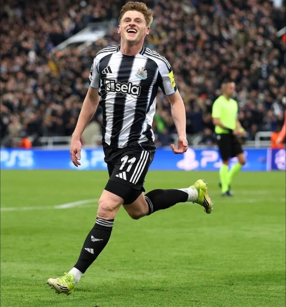 Celebración Harvey Barnes. Foto de Newcastle FC.