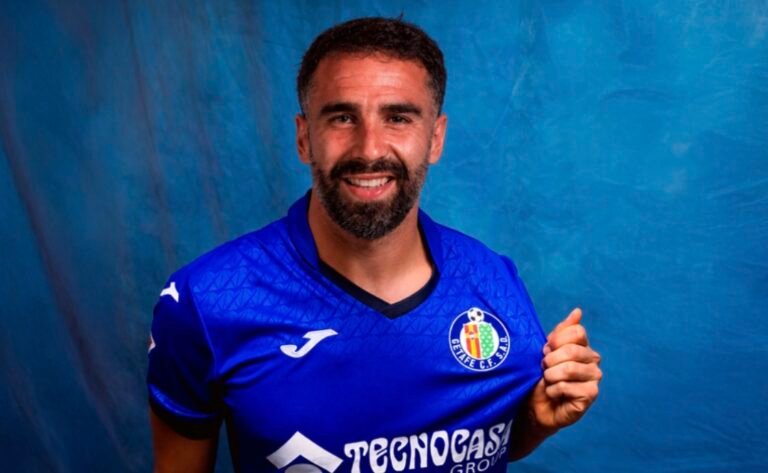 Carvajal con la camiseta del Getafe CF
