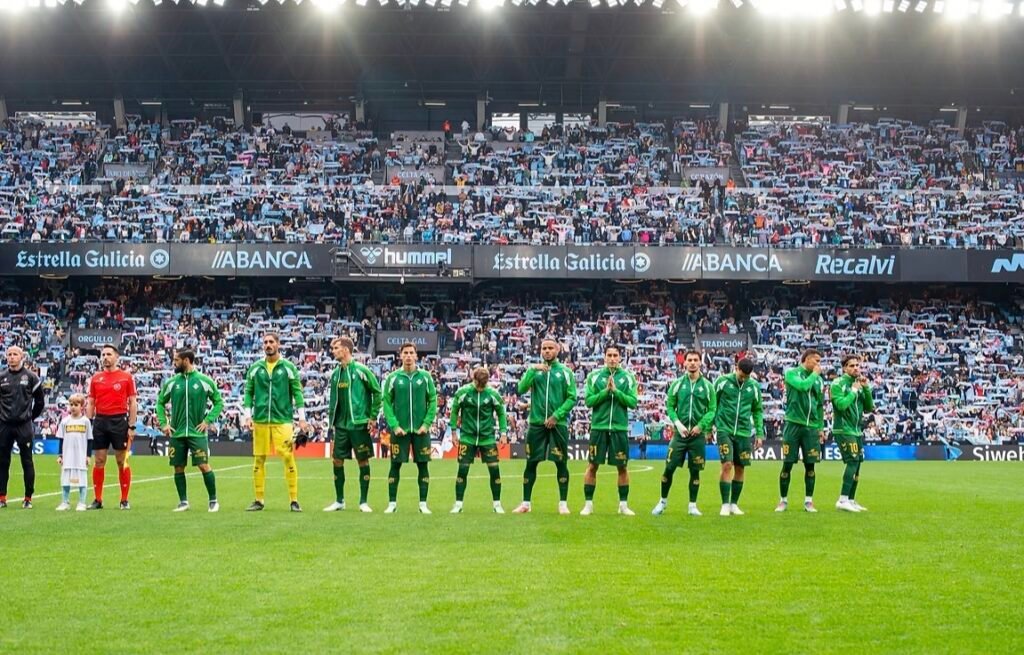 Betis frente al Celta de Vigo.