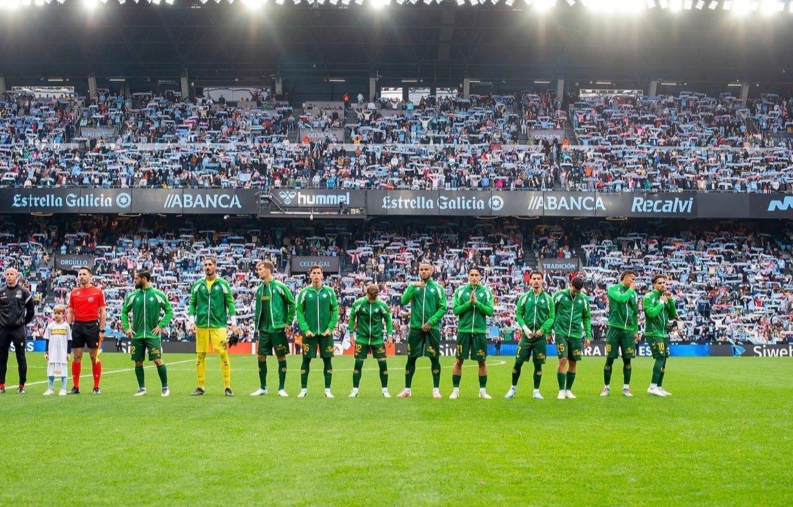 Betis frente al Celta de Vigo.